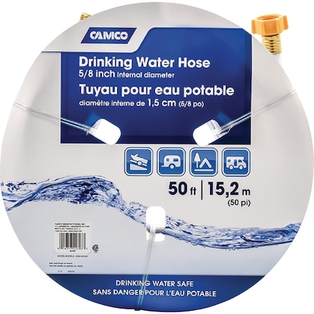 Camco Fresh Water Hose 50' 5/8 Id 22793